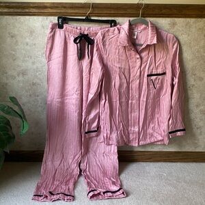 Victoria's Secret Pink Satin 2-piece PJ set